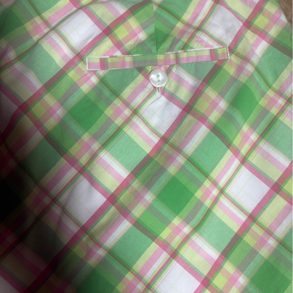 EP Pro Plaid Golf Skort Size 10 Preppy Country Club Pink Green - Picture 8 of 10